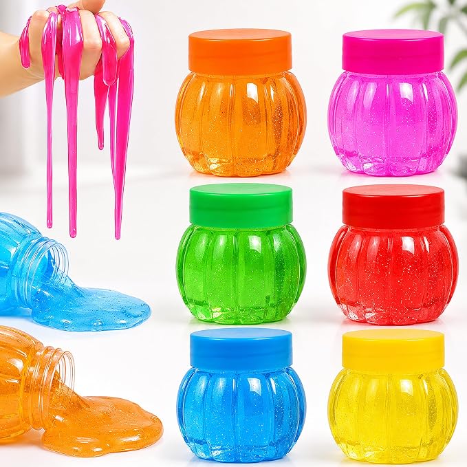 Latest Deal On Toyshine Pack of 6 DIY Non Sticky Smooth Colorful Water Glossy Slime Set - Dealsified