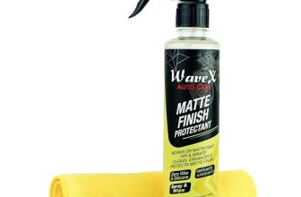 Wavex Matte Finish Bike Polish Maintainer 350ml + Wavex Microfiber Yellow Cloth Towel