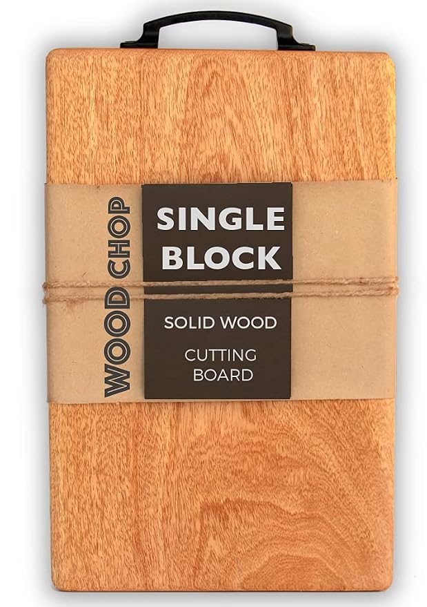 Latest Deal On Wood Chop Handcrafted Anti-Bacterial Solid Mango Wood Chopping Board - Dealsified