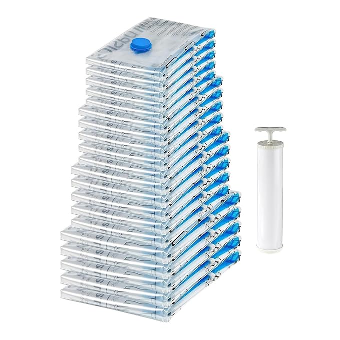 amazon basics Plastic Vacuum Compression Zipper Storage Bags With Hand Pump Latest Deal On amazon basics Plastic Vacuum Compression Zipper Storage Bags With Hand Pump - Dealsified