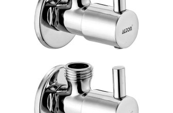 ALTON ALT2025, Brass Angle Valve With Wall Flange, Chrome (2-Piece Set)