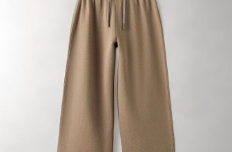 Alan Jones Clothing Girls Mid Rise Solid Cotton Wide Leg Trackpant