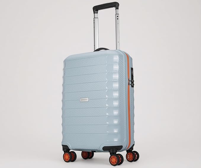 Latest Deal On Aristocrat Altitude 8-Wheel Cabin Size Hard Case Trolley Bag, Surf Spray - Dealsified