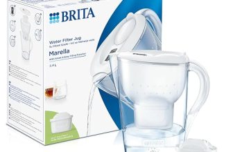 BRITA Marella 2.4LWater Filter Transparent Jug with White Lid