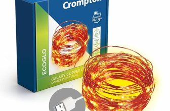 Crompton Galaxy Decoration Copper USB Powered String Fairy Lights with 100 Led Light
