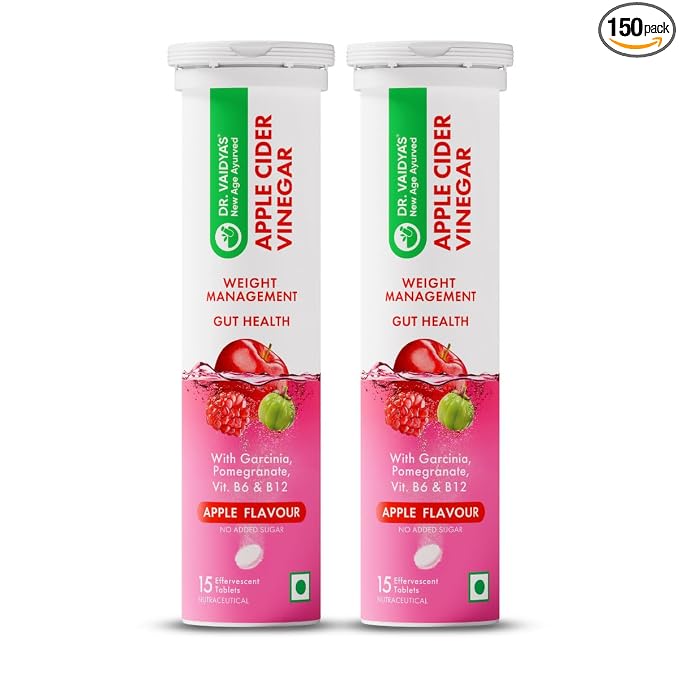 Latest Deal On Dr. Vaidya's Apple Cider Vinegar (ACV) Effervescent Tablets - Dealsified