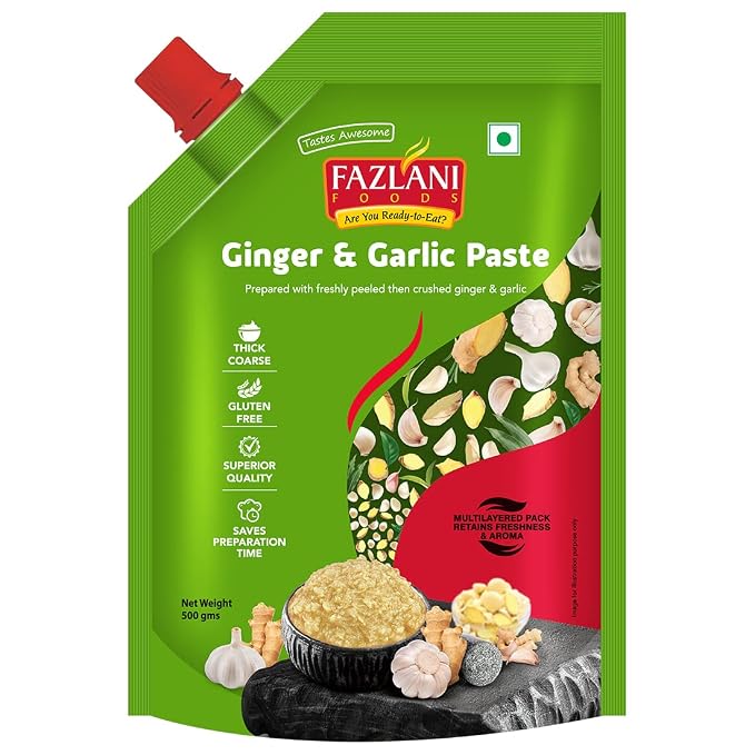 Latest Deal On Fazlani Foods Fresh Ginger & Garlic Paste – Authentic, Thick & Flavorful - Dealsified