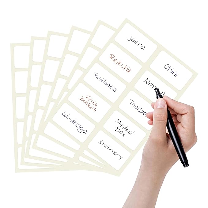 Latest Deal On GLUN ® 200 Pcs Waterproof Pearl White Vinyl Stickers - Dealsified