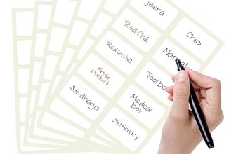 GLUN ® 200 Pcs Waterproof Pearl White Vinyl Stickers