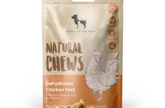 Heads Up For Tails Sara’s Natural Chews Dehydrated Chicken Feet Dog Treats-80 Gram