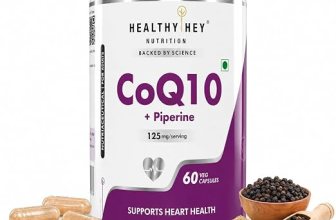 HealthyHey Nutrition High Absorption CoQ10 with BioPerine-125mg -Pack of 60 Capsules