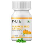 INLIFE Pumpkin Seed Extract Supplement 500mg, Hair Prostate, 60 Capsules