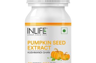 INLIFE Pumpkin Seed Extract Supplement 500mg, Hair Prostate, 60 Capsules