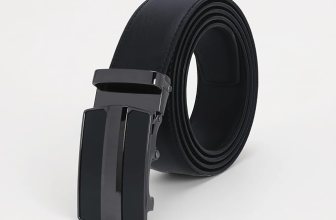 Labnoft Men’s Auto Lock Vegan Leather Belt