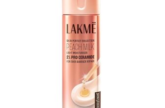 Lakme Peach Milk Pro Ceramide Moisturizer with Vitamin E for Deep Moisturizing and Skin Strengthening