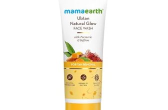 Mamaearth Ubtan Natural Glow Face Wash with Turmeric & Saffron for Tan Removal – 200 ml