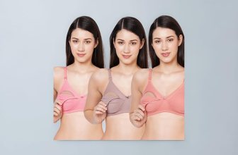 MomToBe Women’s Cotton Multicolor Full Cup Non Padded Feeding Bra