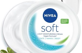 NIVEA Soft Moisturizing Cream, Lightweight Non-Sticky Daily Moisturizer