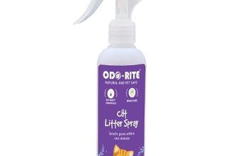 ODO-RITE Cat Litter Spray, Odour Eliminator (175 ml) Removes Smell from Litter Box,Silky Fresh