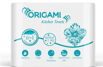 Origami Online Only Kitchen Tissues | 2 Ply | Pack of 6 | 60 Pulls Each