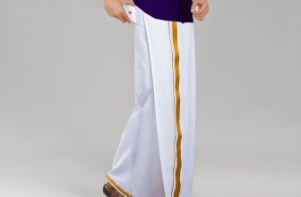 PRAKASAM COTTON -Welcro pocket dhoti for mens