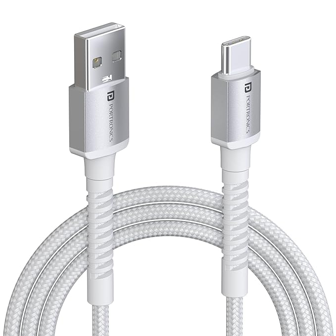 Latest Deal On Portronics Konnect X USB to Type C Cable with 3A Output, Fast Charging & Data Transfer - Dealsified