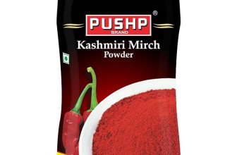 Pushp Brand Kashmiri Red Chilli Powder 500 Gm Jar