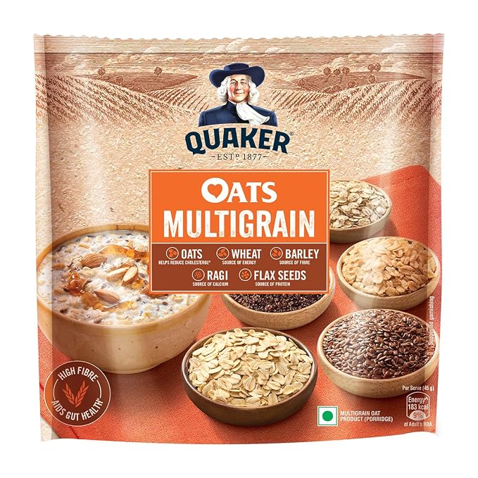 Latest Deal On Quaker Oats Plus - Multigrain Advantage, 600g - Dealsified