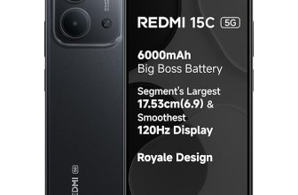 Redmi 15C 5G Prime Edition Midnight Black 4GB + 128GB | Massive 6000mAh Battery