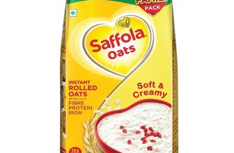 Saffola Oats, 1.5kg, 13g High Protein, 10g High Fibre