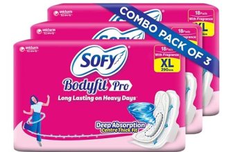 Sofy Bodyfit Pro Sanitary Pads (XL Size – 290 mm) 54 pads