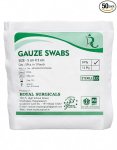 Sterile Absorbent Cotton Gauze Swab (Pack of 50)