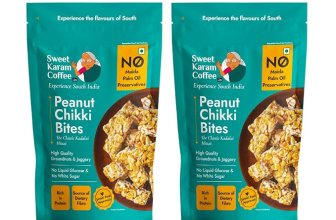 Sweet Karam Coffee Peanut Chikki Bites – Pack of 2