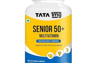Tata 1mg Senior 50+ Multivitamin & Multimineral Veg Tablet with Calcium