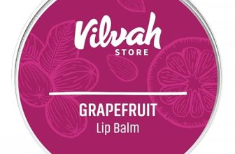 Vilvah Grapefruit Lip Balm for Dry, Chapped & Cracked Lips