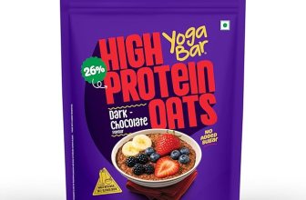 Yogabar 26g High Protein Oats 1kg , Dark Chocolate