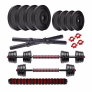 Amazon Brand – Symactive PVC 3-in-1 Convertible Dumbbells Set