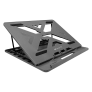 Amkette Ergo Laptop Stand for laptops up to 15.6 inches (7 Adjustment Levels, 650GR, Grey)