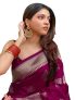 C J Enterprise Women’s Pure Kanjivaram Silk Saree Soft Design With Blouse Piece For Wedding
