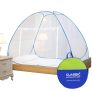Classic Mosquito Net for Single Bed | Foldable Machardani