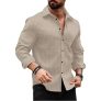 DEELMO Men’s Regular Fit Button Down Dress Shirts