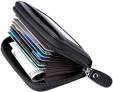 Flipkart SmartBuy RFID Protected Black Leather Zipper Wallet 10 Card Holder