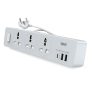 GM Cuba 3341 Extension Board with USB Port Type A & C | 2500 Watt Switch Board Surge Protector