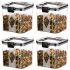 DAREV Wardrobe Organizer for Clothes with Metal Frame Rectangle Storage Baskets for Clothing