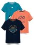 HELLCAT Boys Round Neck Printed Blended Cotton Tshirt -Combo Pack of 2