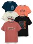 HELLCAT Boys Round Neck Printed Blended Cotton Tshirt -Combo Pack of 2