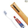 Hotel Dental Kit, Pack Of 100, With Toothbrush & 8 Gram Toothpaste, Bio-Degradable Kraft Paper Pouches