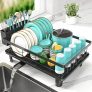 JD FRESH Dish Drying Rack with Drainer Tray | Steel Bartan Stand for Kitchen