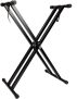 Kadence Keyboard stand Heavy-Duty, Double-X, Adjustable Piano Keyboard Stand with Locking Straps