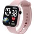 Shocknshop Digital Sports Square Black Dial Stainless Steel Strap Unisex Watch